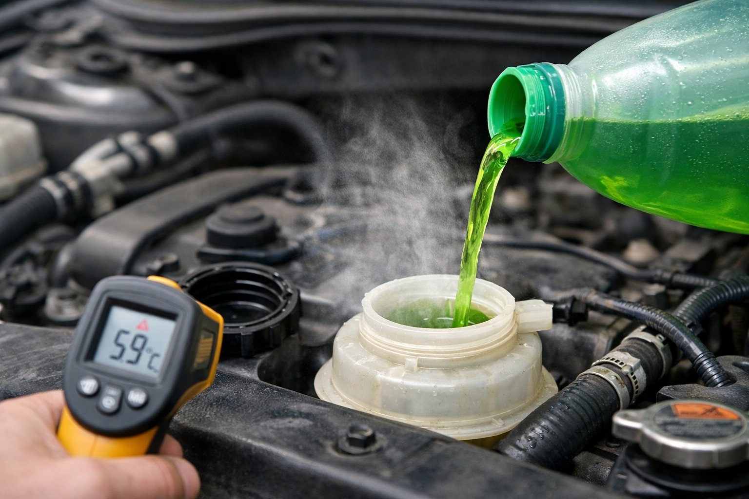 Combien temps attendre pour mettre liquide refroidissement