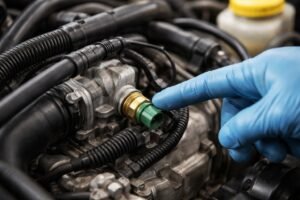 Où se trouve sonde de température liquide refroidissement