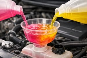 Peut-on mélanger du liquide de refroidissement rose et jaune