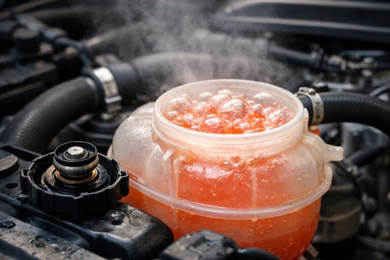 Liquide de refroidissement bouillonne dans vase expansion