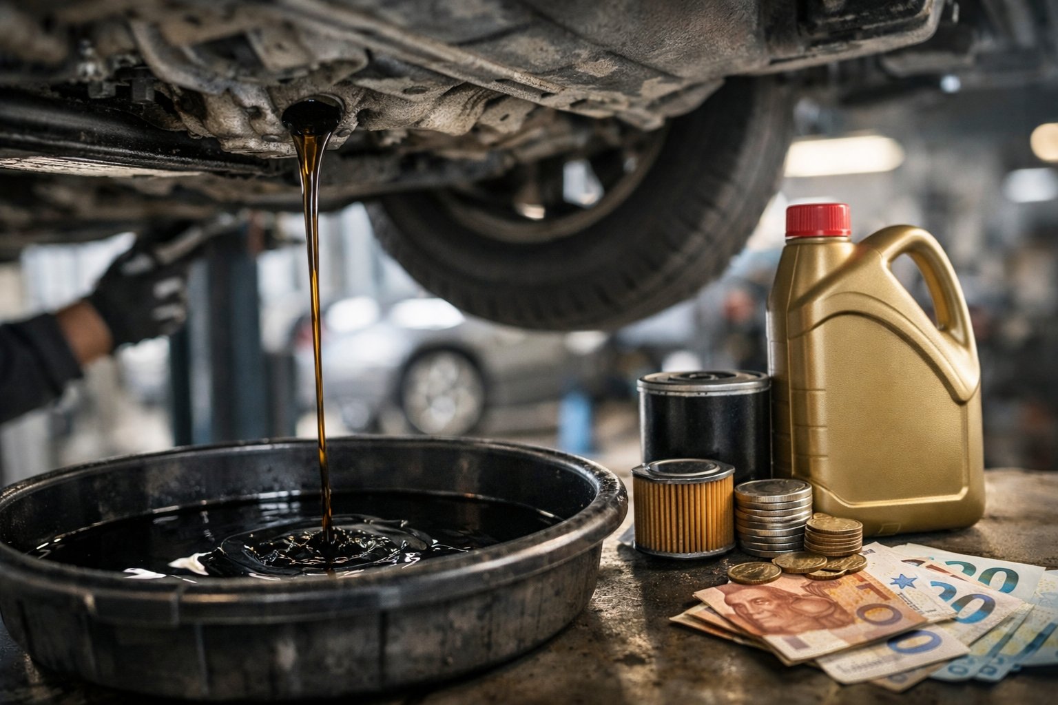 Combien coûte une vidange voiture