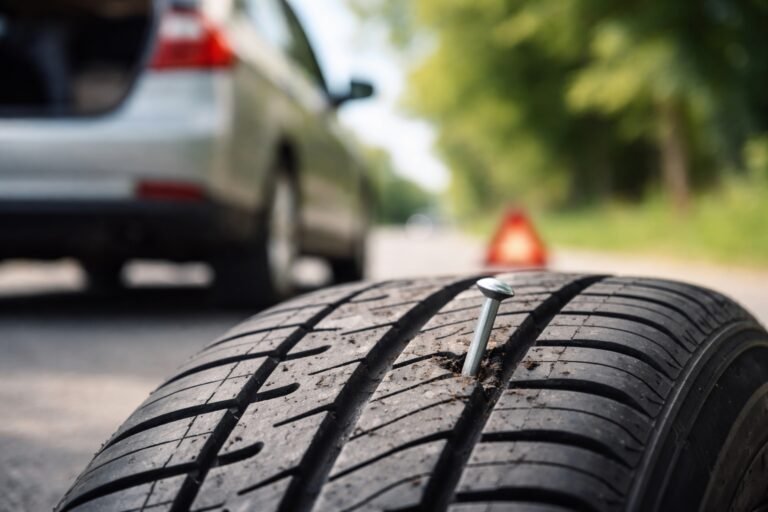 peut on rouler avec un clou dans le pneu