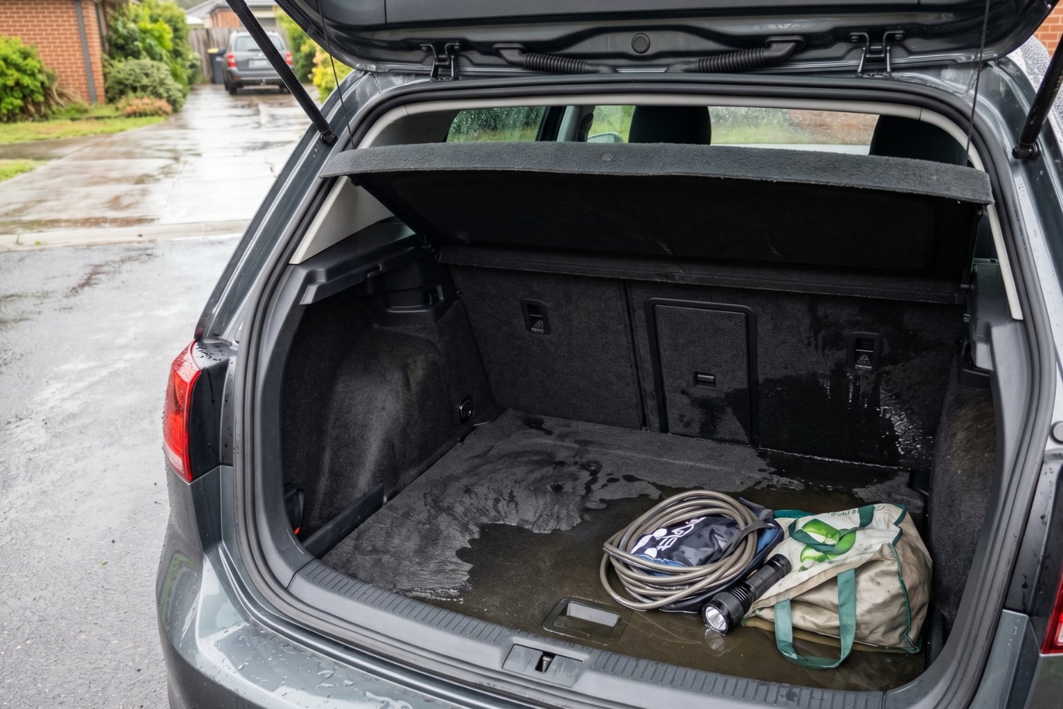 De l'eau dans le coffre de la voiture que faire