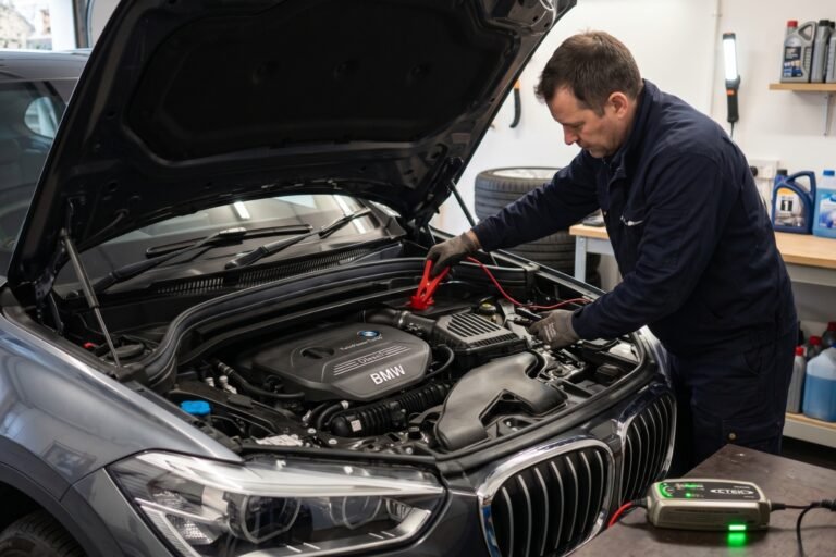 Comment recharger la batterie d'un BMW X1 diesel