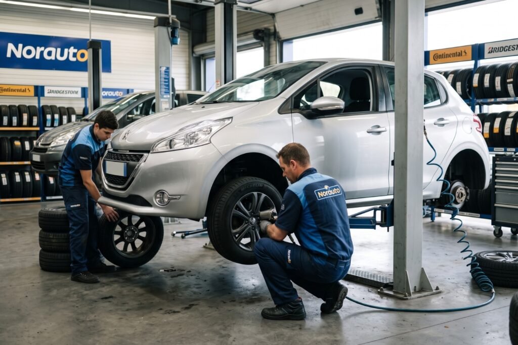 Combien de temps pour changer 2 pneus Norauto