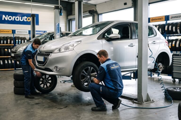 Combien de temps pour changer 2 pneus Norauto